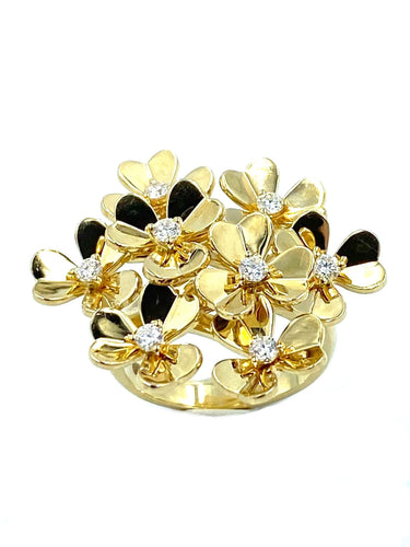 Bague Bague VAN CLEEF & ARPELS "Frivole" or jaune et diamants 58 Facettes
