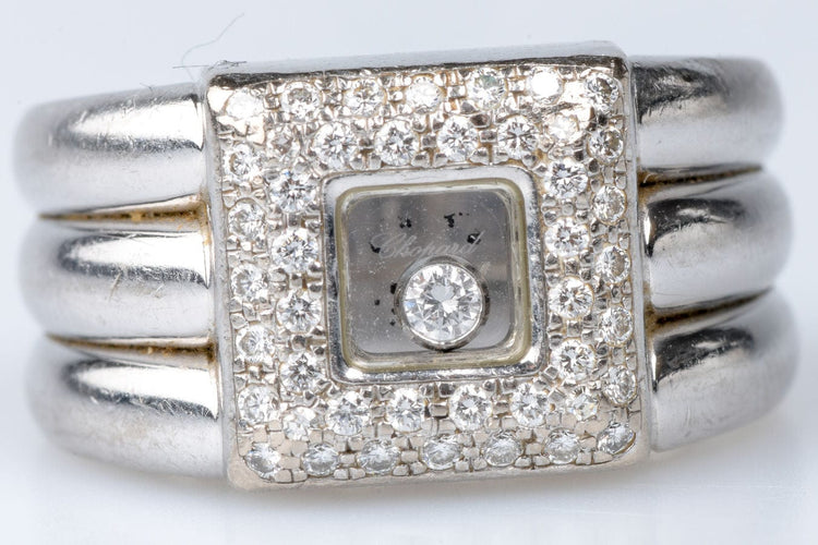Bague 54 CHOPARD - Bague Or blanc 45 Diamants 58 Facettes BG-CHOP1-104