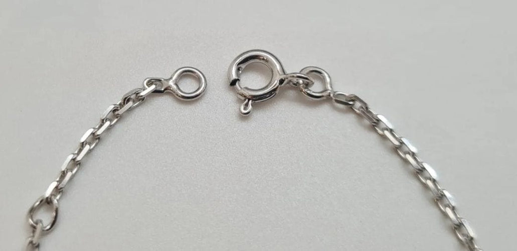 Bracelet Gourmette en Or Blanc 58 Facettes