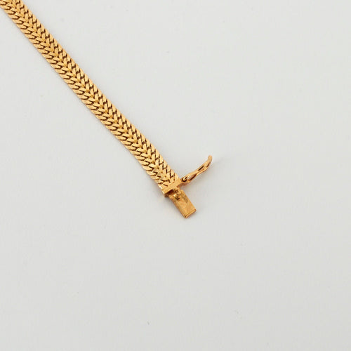 Bracelet Bracelet maille serpent diamants or jaune 58 Facettes