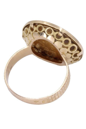 Bague 55 Bague pièce de 10 francs Or jaune Napoléon III 58 Facettes 077071