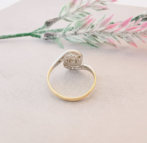 Bague 52.5 Bague de fiançailles Tourbillon Diamants 58 Facettes AA 1487