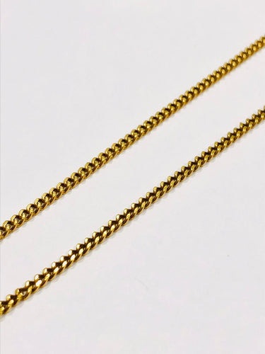 Collier Chaine or jaune 18k maille gourmette 58 Facettes