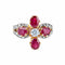 Bague 49 Bague Rubis Diamants 58 Facettes