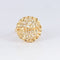 Bague 59 Bague dôme ancienne filigranée or jaune 58 Facettes