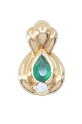 Pendentif PENDENTIF MODERNE ÉMERAUDE ET DIAMANT 58 Facettes 069131