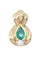 Pendentif PENDENTIF MODERNE ÉMERAUDE ET DIAMANT 58 Facettes 069131