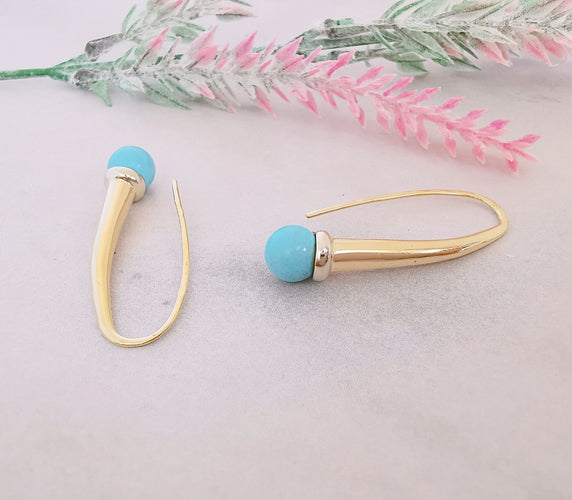 Boucles d'oreilles Boucles d'oreilles pendantes Turquoise 58 Facettes AA 1482