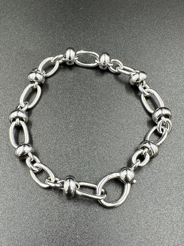 Bracelet POMELLATO. Bracelet Maillons Or Blanc 58 Facettes