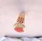 Bague Bague en Or jaune & Corail cabochon 58 Facettes AA 1385