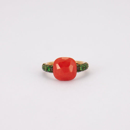 Bague 52 POMELLATO - Bague Capri Corail Tsavorites 58 Facettes