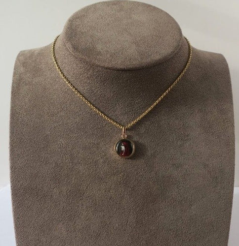 Pendentif Pendentif Fabiola or émail de Limoges 58 Facettes