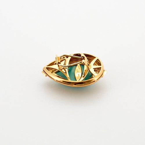 Boucles d'oreilles REPOSSI - Boucles d'oreilles or diamants et turquoise 58 Facettes