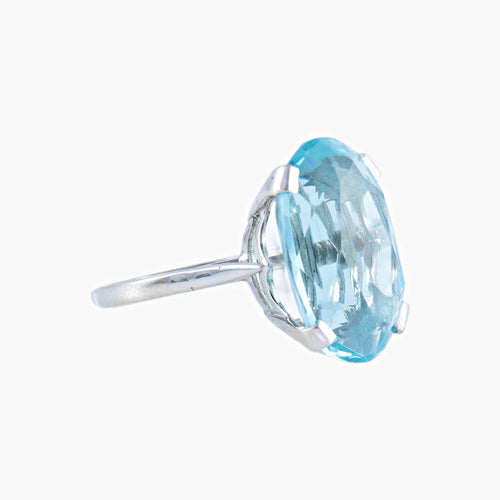Bague 55 Bague Topaze bleue 58 Facettes