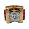 Bague 53 Bague Tank Or jaune Diamants 58 Facettes 1-1077/2