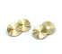 Boutons de manchette BVLGARI. Boutons de manchette or jaune 58 Facettes