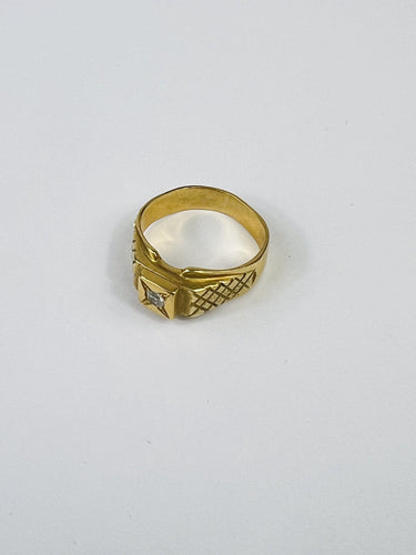 Bague 60 Bague Chevalière Or Diamant 58 Facettes 20400000725