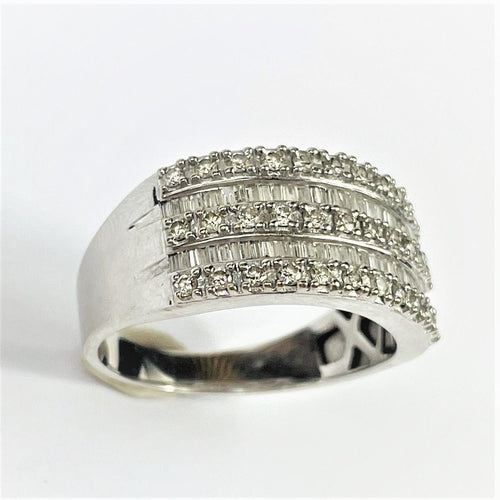 Bague 60 Bague Pavage Diamants Or blanc 58 Facettes 20400000687