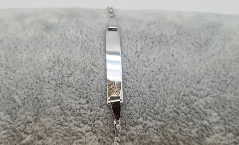 Bracelet Gourmette en Or Blanc 58 Facettes