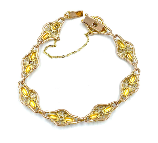 Bracelet Bracelet Filigrané 3 ors et diamants 58 Facettes