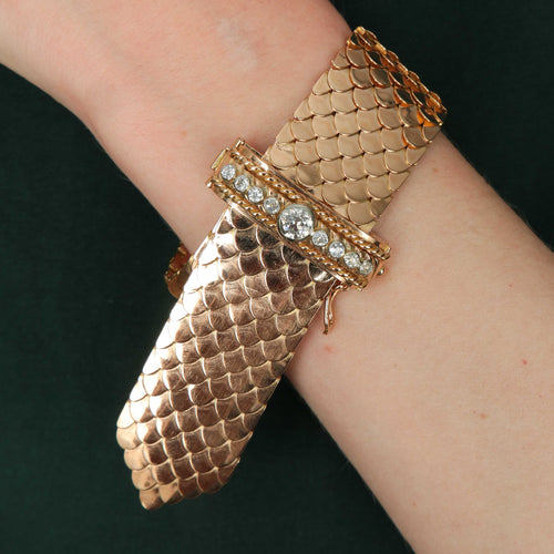 Bracelet Incroyable manchette des années 30 58 Facettes P2L11