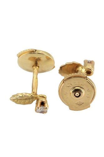 Boucles d'oreilles BOUCLES D'OREILLES FEUILLES ET DIAMANTS 58 Facettes 048521