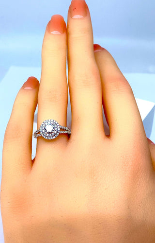 Bague 50 Bague diamant 0,40 carat E VS2 58 Facettes AB262