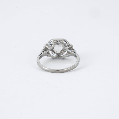 Bague 51 Bague Art Déco Diamants 58 Facettes