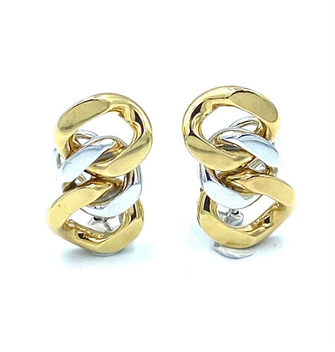 Boucles d'oreilles POMELLATO. Boucles d'oreilles 2 ors 18K 58 Facettes
