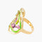 Bague 55 Bague style Art Nouveau Iris 58 Facettes