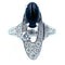 Bague BVLGARI. Bague Elisia or blanc diamants et onyx 58 Facettes