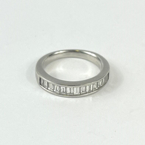 Bague 50.5 Bague Platine Rail Baguettes 0.75ct 58 Facettes 20400000785