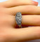 Bague 56 Bague en platine pavée de diamants. Epoque Art Deco. 58 Facettes AB265