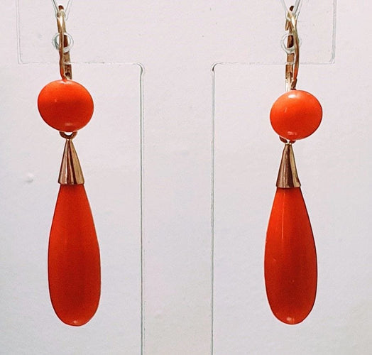 Boucles d'oreilles Boucles d'oreilles Or jaune Corail 58 Facettes