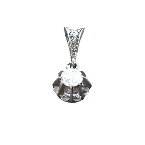 Pendentif Pendentif Platine Diamant 58 Facettes