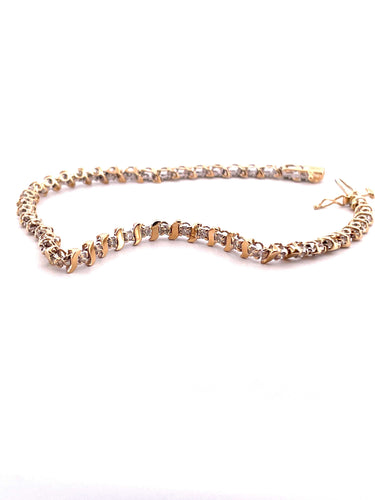 Bracelet Bracelet Or Diamants 58 Facettes