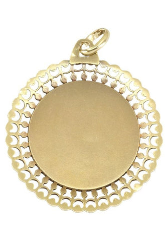 Pendentif MÉDAILLE VIERGE ANCIENNE 58 Facettes 048421