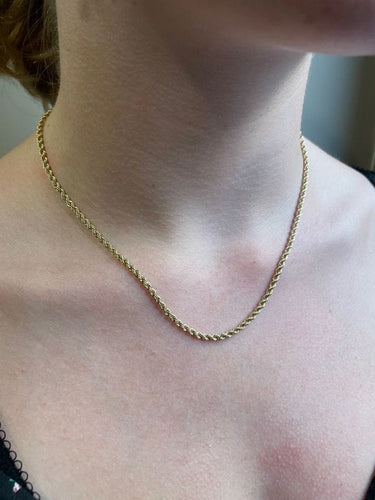 Collier CHAINE MAILLE TORSADÉE 58 Facettes 055021