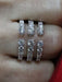 Bague 53 Bague triple rang diamants ronds 58 Facettes P592
