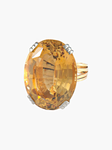 Bague 50.5 Bague Citrine 58 Facettes