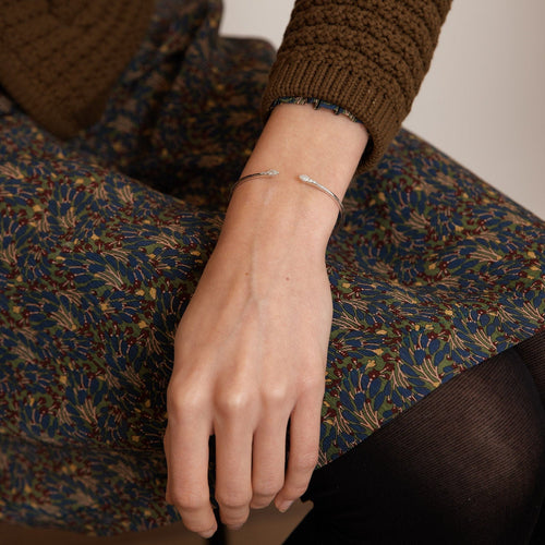 Bracelet Bracelet jonc articulé ouvert 58 Facettes