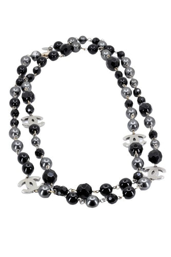 Collier SAUTOIR SIGNÉ CHANEL 58 Facettes 051721