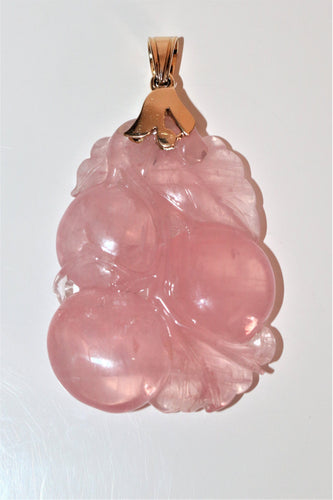 Pendentif Pendentif Quartz Rose & Or jaune 58 Facettes 537