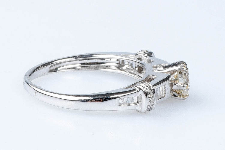 Bague 54 Bague diamant en or blanc 58 Facettes 111.17357-12