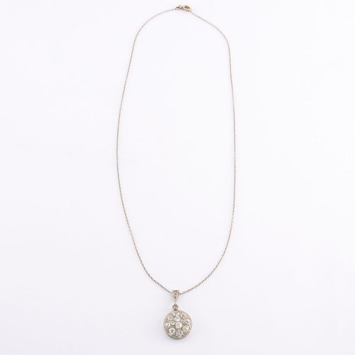 Collier Collier ancien pavage diamants 58 Facettes