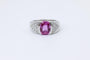 Bague 53 Bague Or Gris Saphir & Diamants 58 Facettes