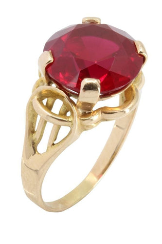 Bague BAGUE MODERNE RUBIS AFRICAIN 58 Facettes 047431