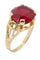Bague BAGUE MODERNE RUBIS AFRICAIN 58 Facettes 047431
