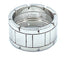 Bague 54 Cartier. Collection Tank Française, bague or blanc 58 Facettes
