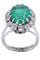Bague BAGUE POMPADOUR ÉMERAUDE DIAMANTS 58 Facettes 075471